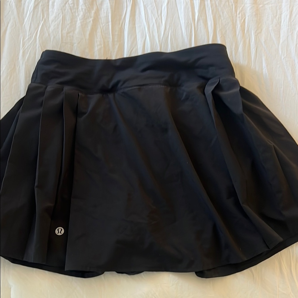 lululemon pleaded Black Mini Skirt